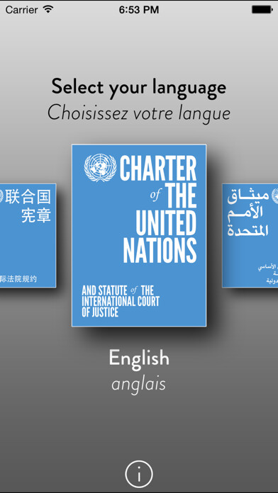 Emulate iPhone app Charter of the United Nations [UN] using MyAndroid